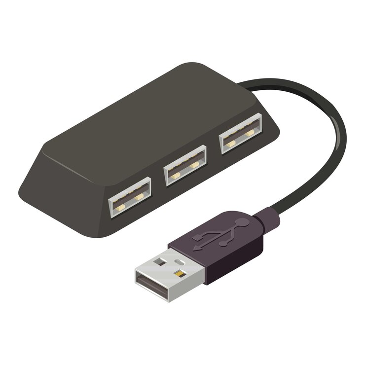 Vector flash drive icon isometric illustration of flash drive vector icon for web