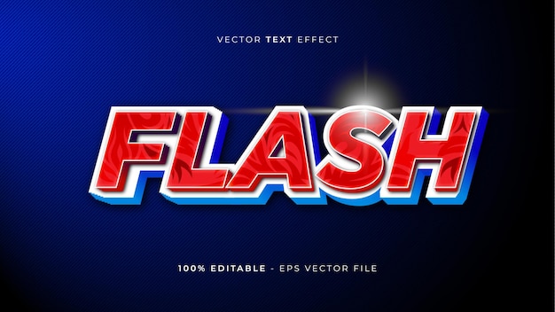 ベクトル flash編集可能なテキストエフェクトデザイン