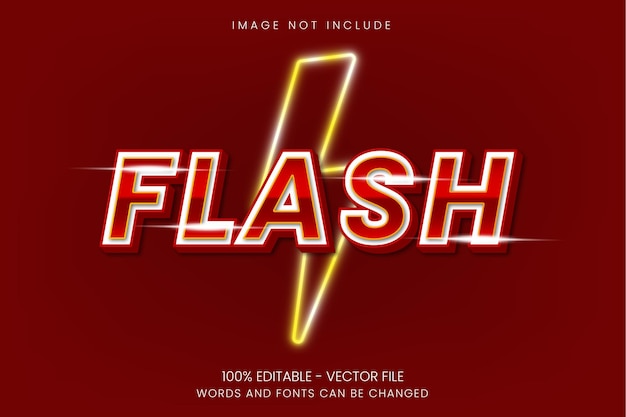 Flash - редактируемый текстовый эффект