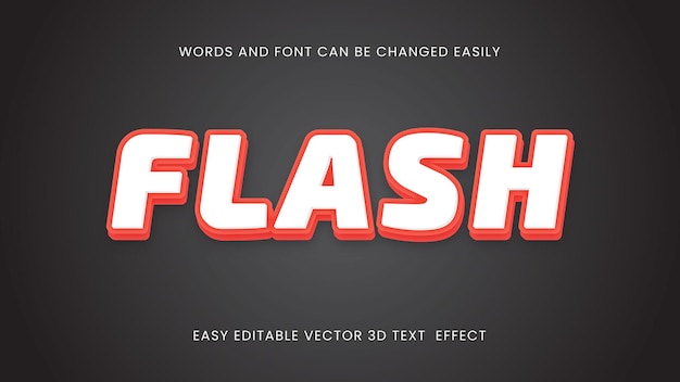 Flash editable text style design