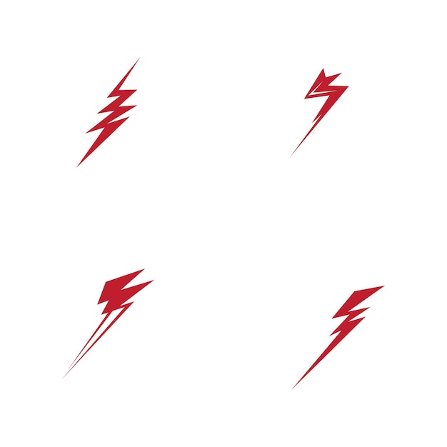 Векторный шаблон логотипа вспышки молнии и молнии