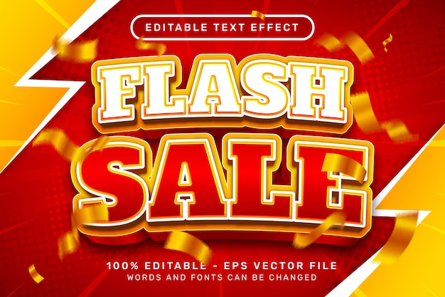 Vendita flash effetto testo 3d ed effetto testo modificabile