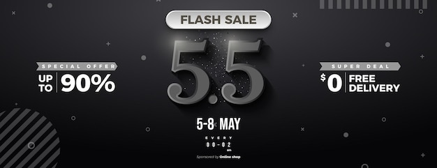 Flash sale at 5 5 sale with darkening theme