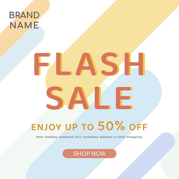 Flash Sale Attractive Sale Poster Template