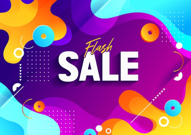 Flash sale banner background.