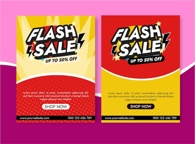 Коллекция баннеров flash sale