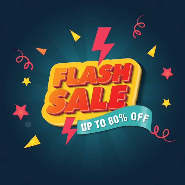 flash sale banner design template