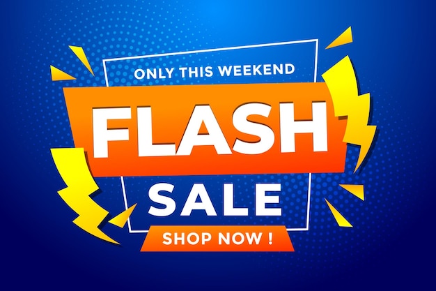 Flash sale banner promotion