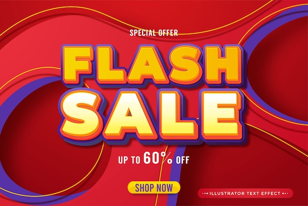 Дизайн шаблона баннера flash sale