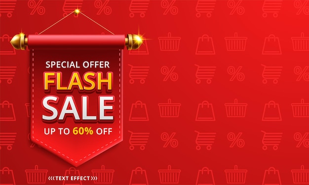 Flash sale banner template design