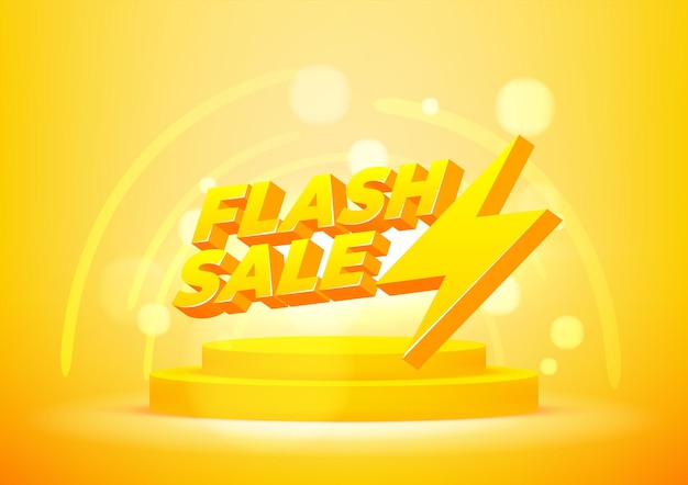 Flash sale banner template. layout for online shopping, product, promotions, website and brochure. vector illustration.