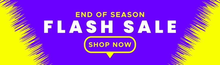 Vector flash sale banner vector template design with text end of season flash sale shop now