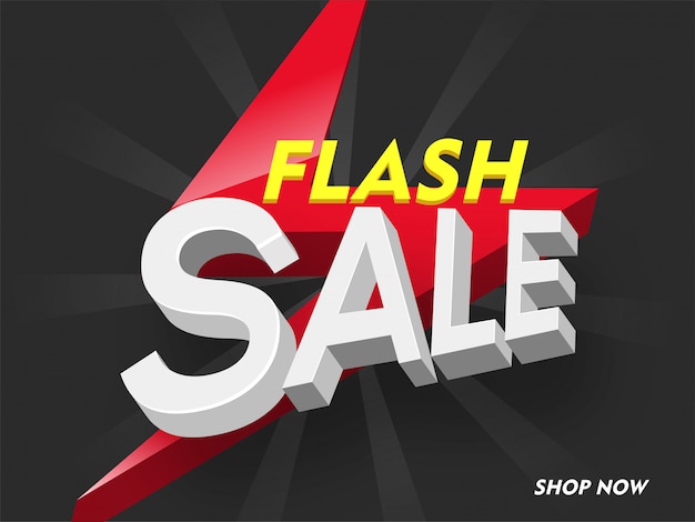 Flash sale banner.