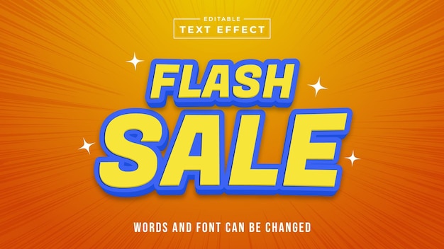 Flash Sale bewerkbaar tekststijleffect