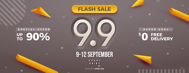 Flash sale and big discount at 99 sale