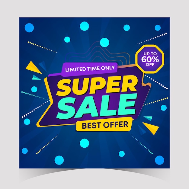 Flash sale discount banner super sale posts design mega sale promotion banners special offer post