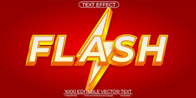 Effetto di testo modificabile e scalabile di vendita flash