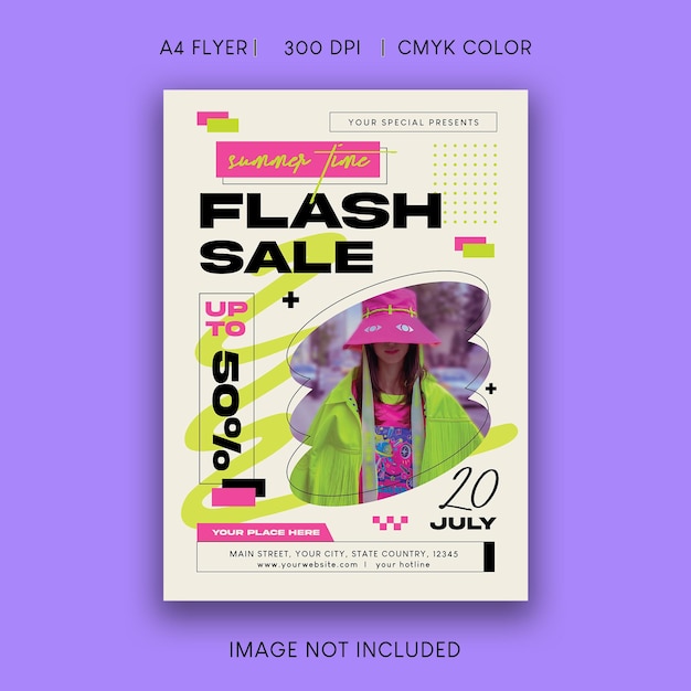 Vector flash sale flyer