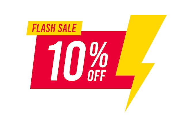 Flash sale korting van 10 procent