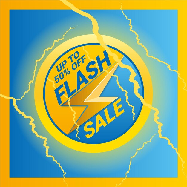 Vector flash sale lightning effect