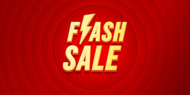 Vector flash sale poster or banner template