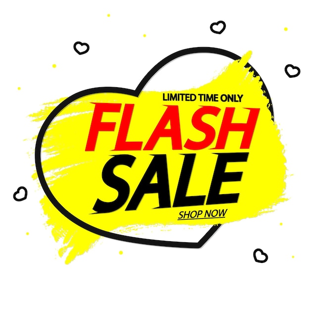 Flash Sale poster design template
