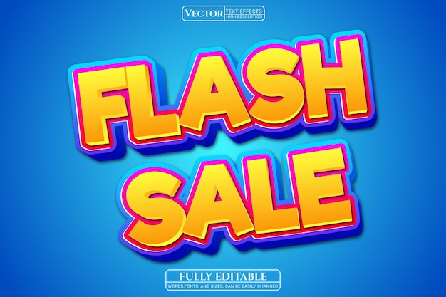 Премиальные текстовые эффекты Flash Sale