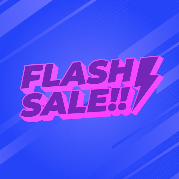 Flash Sale Promo Vector