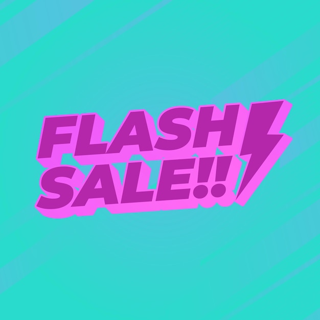 Flash Sale Promo Vector