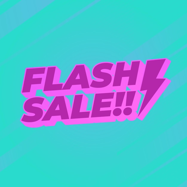 Flash sale promo vector