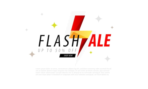 Flash sale promotion banner template design