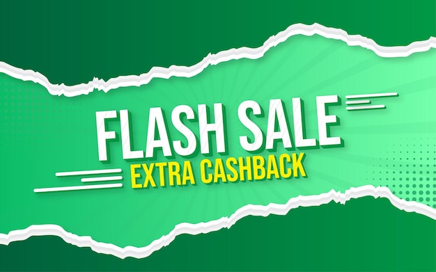 Flash sale promotion banner template design