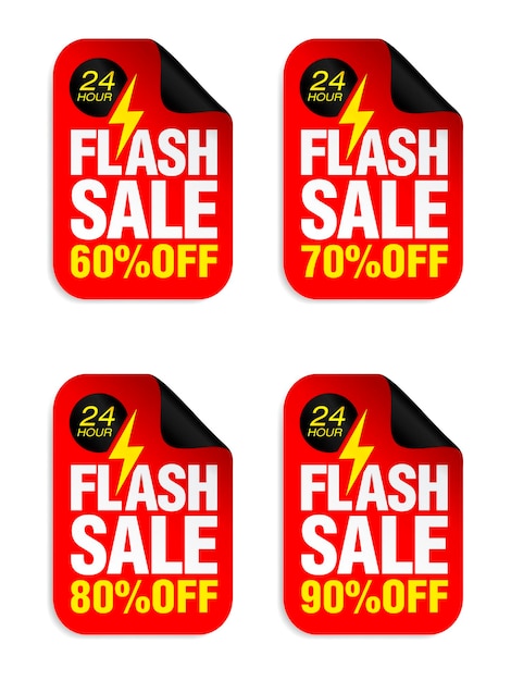 Flash Sale rode stickerset Sale 60 70 80 90 korting