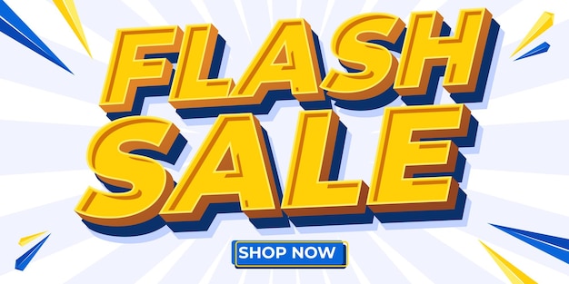 Flash Sale Shopping Poster or banner Flash Sales banner template design for social media and website