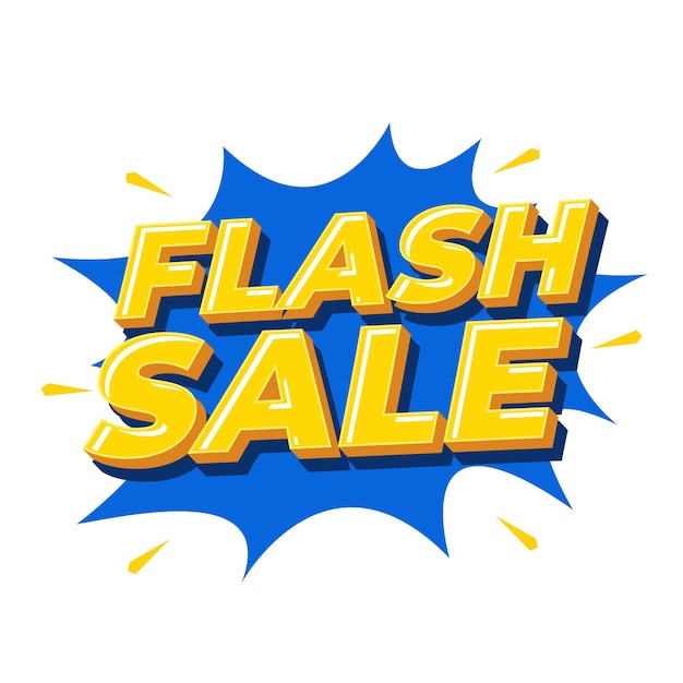 Flash Sale Shopping Плакат или баннер Дизайн шаблона баннера Flash Sales для социальных сетей и веб-сайта