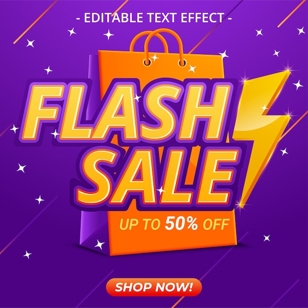 Flash sale special offer clearance banner