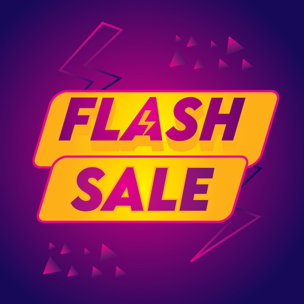 Flash Sale Square Banner Template Design