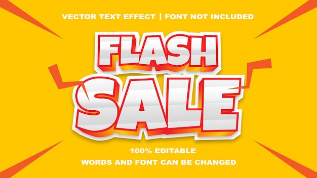 FLASH SALE STIJL BEWERKBAAR TEKST EFFECT