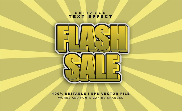 Flash Sale Teksteffect Gratis EPS Vector