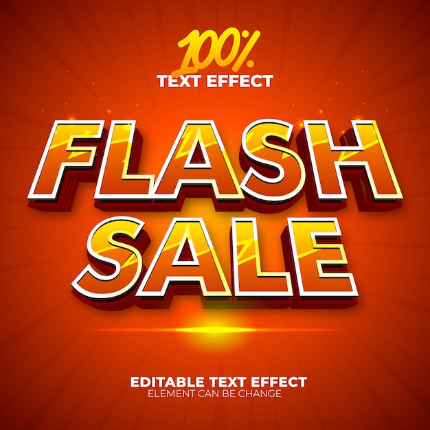 Flash sale-teksteffect