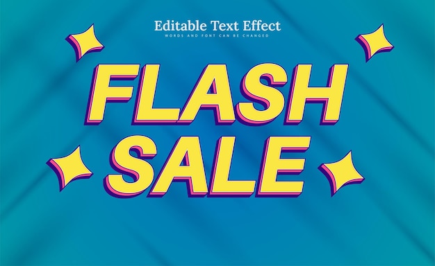 Flash sale-teksteffect