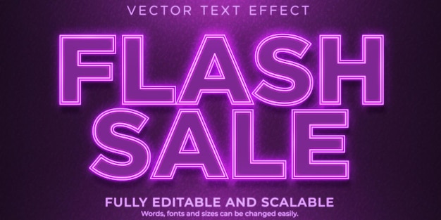 Flash Sale-teksteffectsjabloon