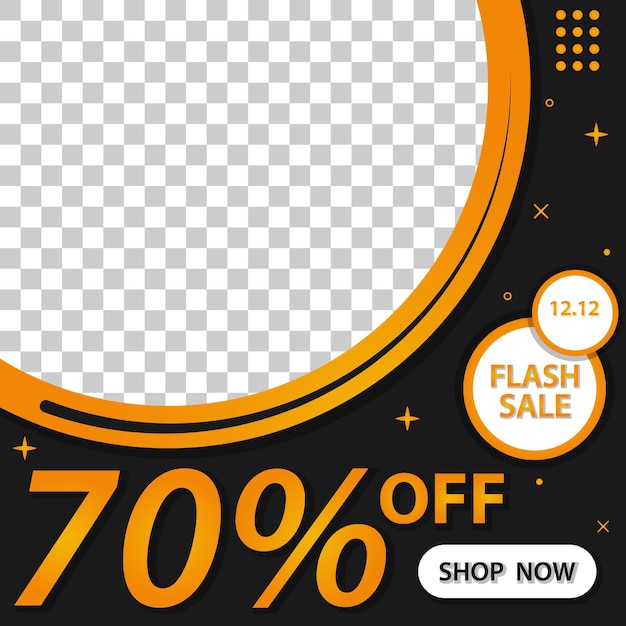 flash sale template with space for your picture. suitable for Digital Marketing Fashion Brand.