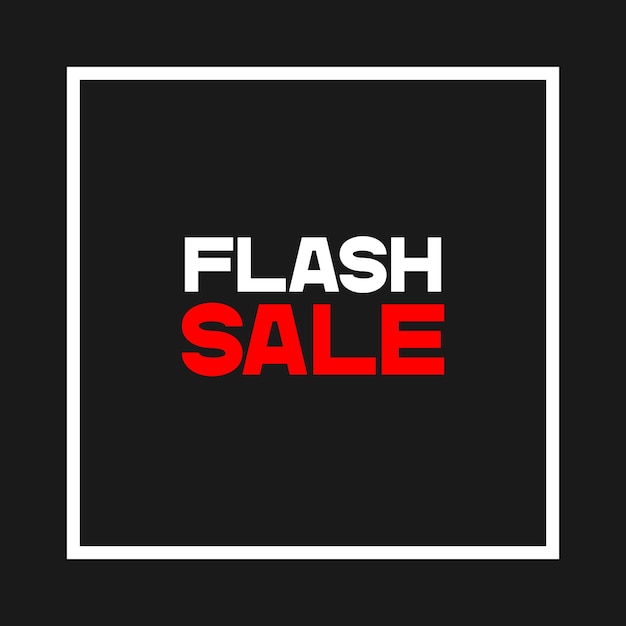 Flash sale text badge design