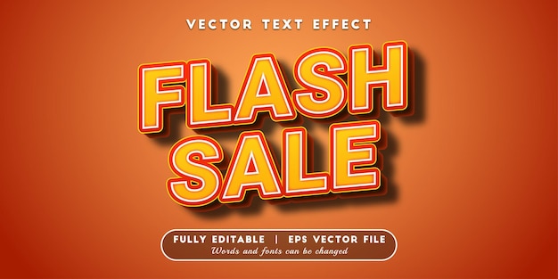 Flash Sale Text Effect, Editable Text Style