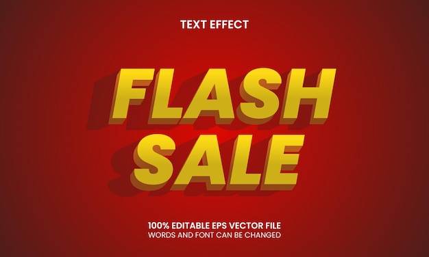 flash sale text effect