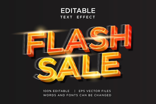 flash sale text effect