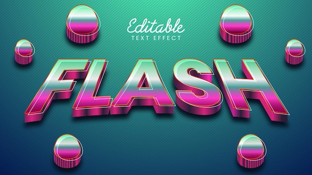 Vector flash sale text effect