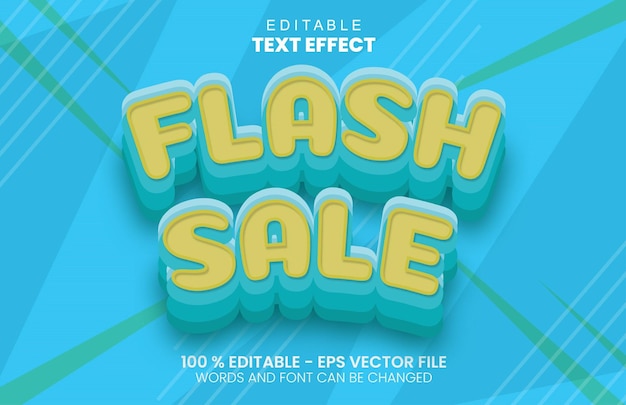 Текстовый эффект Flash Sale