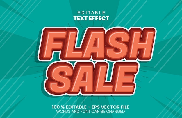 Текстовый эффект Flash Sale